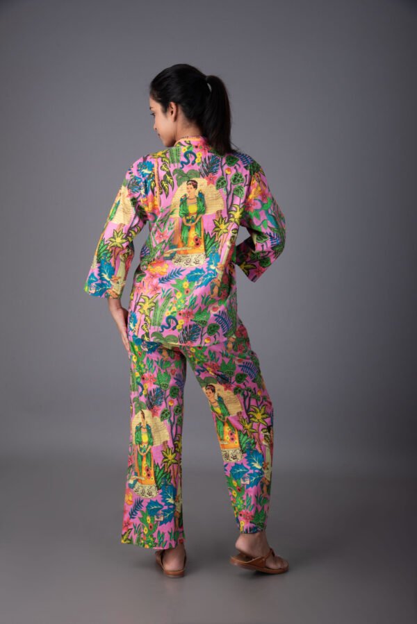 FRIDA KAHLO GARDEN LOUNGE SET WITH POCKET PANTS - Image 3